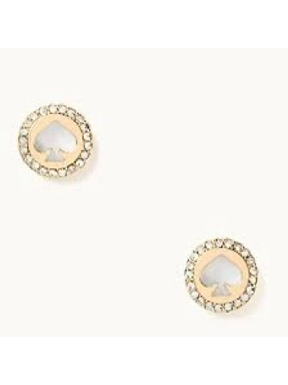 Kate Spade NY Spot The Spade Pave Halo Spade Studs One Size